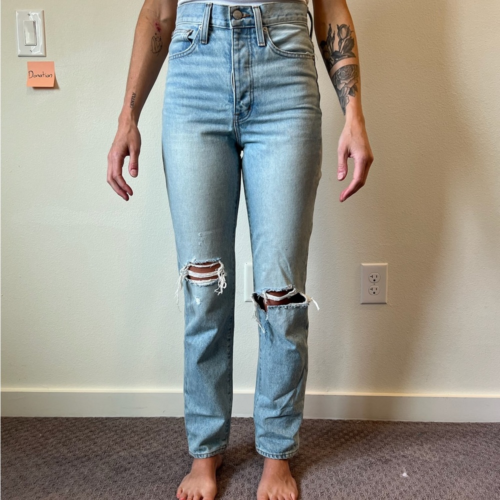 Madewell classic straight jeans